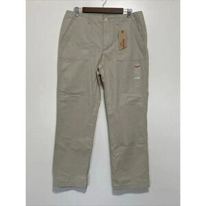 LEVI'S Womens size 30 Beige Straight Leg High Rise Cotton Pocket Pants NWT